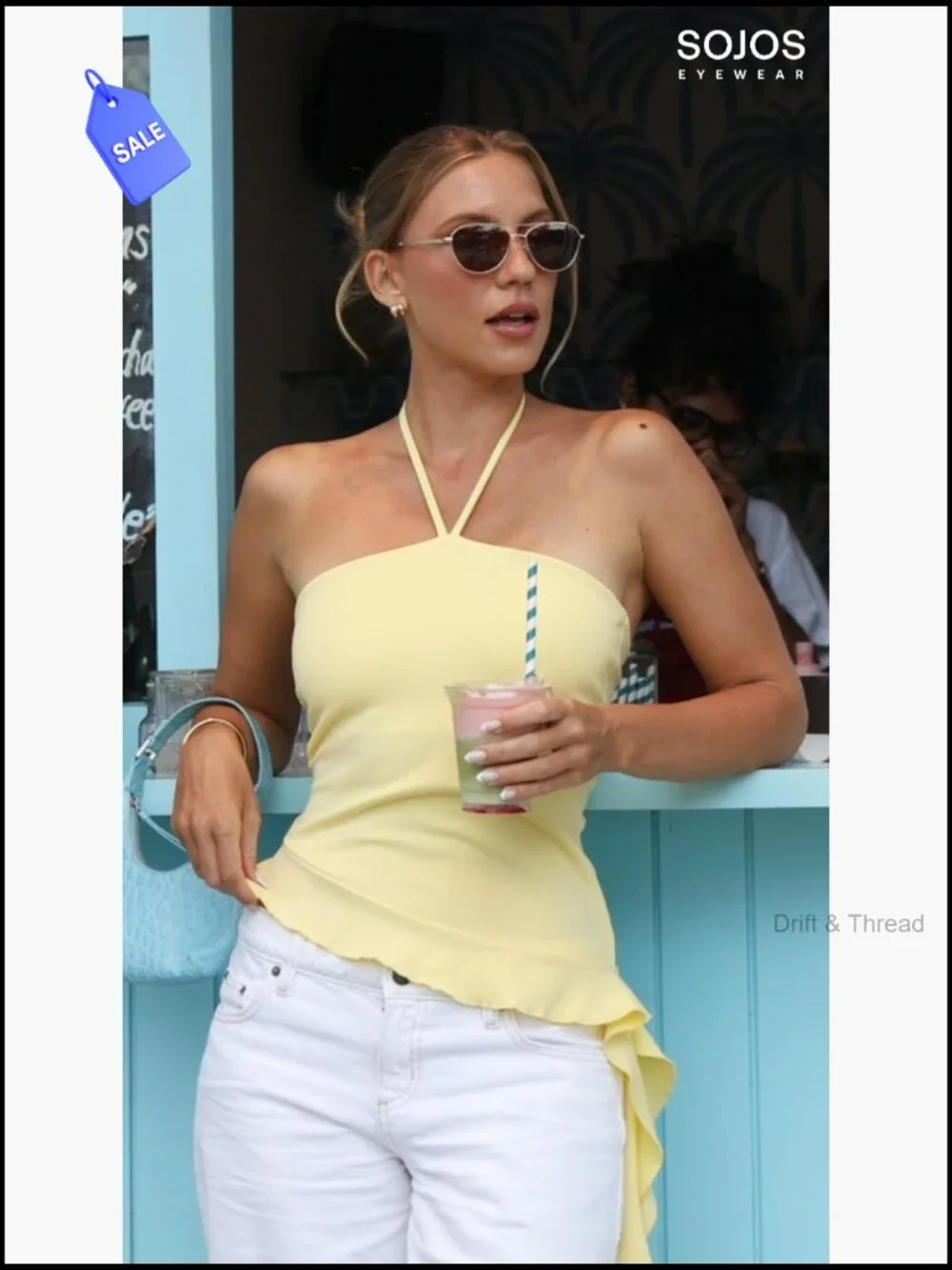 Retro Polarized Aviator Sunglasses UV Protection Unisex Metal Frame